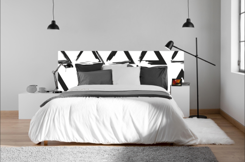 Motif Triangle Moderne Noir & Blanc